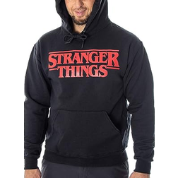 Stranger Things Title Logo Pullover Hoodie Unisex - Black