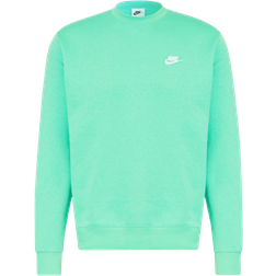 Nike Sportswear Club Fleece Crew Sweatshirt - Spring Green/White