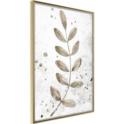 Artgeist Inramad Tavla Dried Twig Guldram Poster