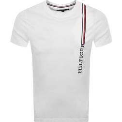 Tommy Hilfiger RWB MONOTYPE VERTICAL STRIPE TEE Hvid