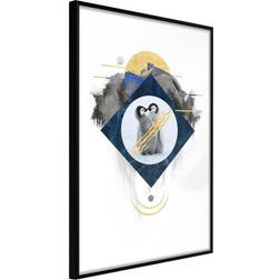 Artgeist Inramad Tavla Little Penguins 30x45 Poster