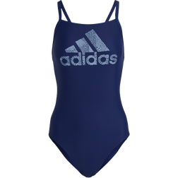 Adidas Big Logo Swimsuit - Victory Blue/Blue Dawn