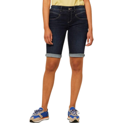 Street One Women's Style Jane Bermuda Short - Dark Blue Dipped Wash