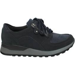 Waldläufer hiroko-soft, trainers, nubuck/patent/stretch, notte dark width