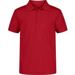 Nautica Boy's Husky Performance Polo T-shirt - Red