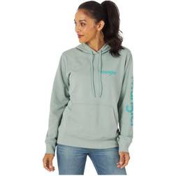 Wrangler Women's Retro Hoodie Sweatshirt, Blue Surf