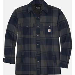 Carhartt Foret Flannel Skjortejakke - Navy