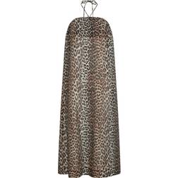 Ganni Sheer Voile Maxi Strap Dress Kvinde Maxi Kjoler hos Magasin Almond Milk