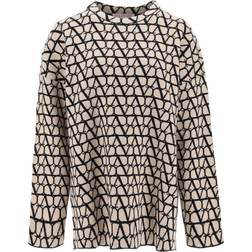 Valentino Toile Iconographe sweater beige_nero