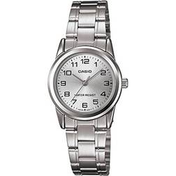 Casio ltp-v001d-7b analog numeral white ladies