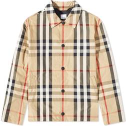 Burberry Check Nylon Jacket - Black/Archive Beige