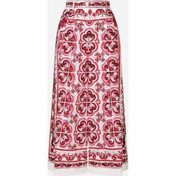 Dolce & Gabbana Poplin culottes tris_maioliche_fuxia