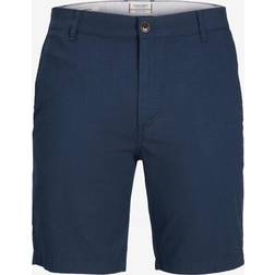 Jack & Jones Dave Linen Shorts - Navy