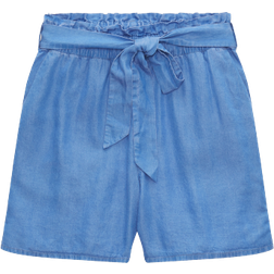 Tom Tailor Relaxed Shorts - Bright Mid Blue Chambray