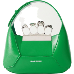 Alexander McQueen The Jewelled Mini Hobo Bag - Bright Green