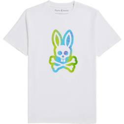 Psycho Bunny Mens Montgomery Graphic Tee - White