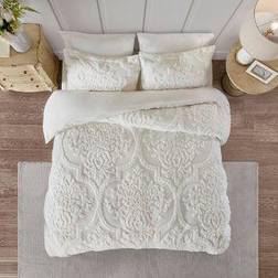 Madison Park Eugenia Duvet Cover White (264.2x233.7)