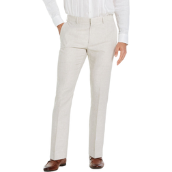 Cubavera Delave Linen Flat Front Pant - Natural Linen