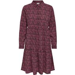 JDY Piper Kjole, Sort/Pink
