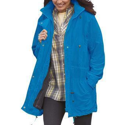 Woman Within Fleece-Lined Taslon Anorak Plus Size - Bright Cobalt