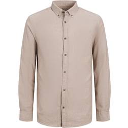 Jack & Jones Classic Melange Skjorte, Oatmeal