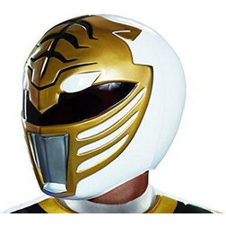 Disguise White Ranger Adult Helmet