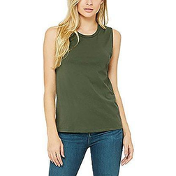 Bella+Canvas Women's Jersey Muscle Tank - Military Green