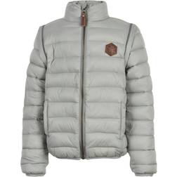 Mikk-Line Vadderad Jacka Väst 2-I-1 Neutral Gray