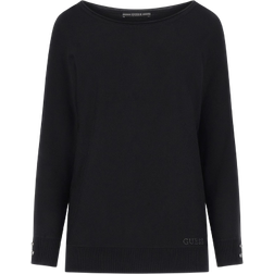 Guess Bat Sleeve Sweater - Black