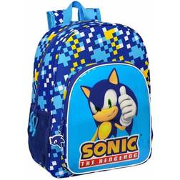 Sonic Skoletaske Speed 33 x 42 x 14 cm Blå 14 L