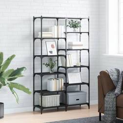 vidaXL Engineered Wood and Iron Bookshelf 100 x 32 x 170 cm Book Shelf