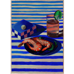 Paper Collective Shrimp & Stripes Designer: Misfitting Things Plakat 30x40cm