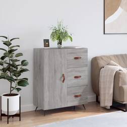 vidaXL Grey Sonoma Engineered Wood Sideboard 69.5x90cm