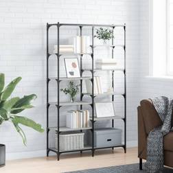 vidaXL Grey Sonoma Bookshelf 100 x 32 x 170 cm Book Shelf