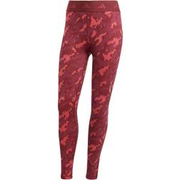 adidas Treningstights Techfit Camo 7/8 - Rød