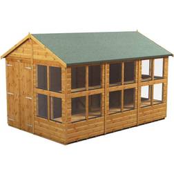 power 12 8ft Potting Shed with Double Doors (Building Area )