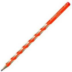 Stabilo Ergonomischer DreikantBleistift für Rechtshänder EASYgraph in orange 12er Pack Härtegrad HB