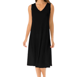 Comfort Choice Lace Trim Slip Plus Size - Black