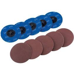 Draper 75619 Ten 75mm 240 Grit Aluminium Oxide Sanding Discs