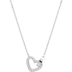 Edblad Eternal Heart Necklace - Silver/Transparent