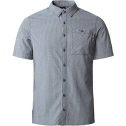 The North Face Mens S/S Hypress Shirt, Shady Blue Plaid