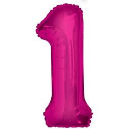 Unique 1 Pink 34" Numeral Balloon