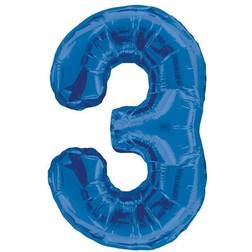 Unique 2 Blue 34" Numeral Balloon