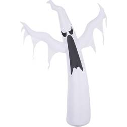 Homcom Inflatable Halloween Scary Ghost Outdoor Decoration with LED Lights, none