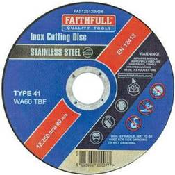 Faithfull FAI11512INOX Inox Cutting Disc 115 x 1.2 x 22.23mm