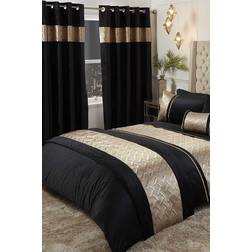 Rapport Home Capri Duvet Cover Gold, Black (260x220cm)