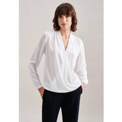 Seidensticker V-Neck Wickelbluse Regular