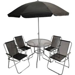 Samuel Alexander 4-seater Patio Dining Set, 1 Table incl. 4 Chairs