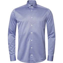 Etón Chemise bleue Pied-de-poule en maille