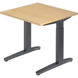 EUROKRAFTpro Height Adjustable 650 850 mm Writing Desk 80x80cm